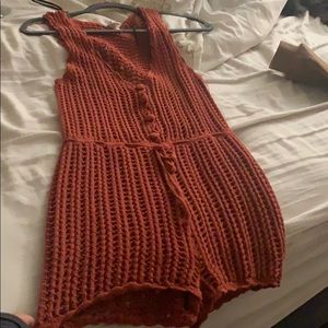 Burgundy Romper